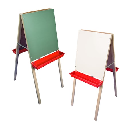 Crestline Products Child's Double Easel - Green Chalk/White Markerboard 17307
