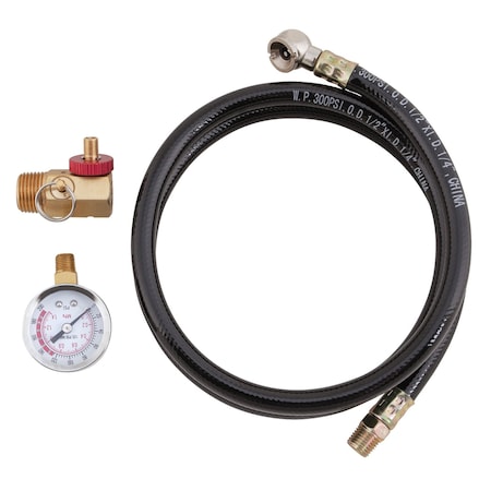 Performance Tool Air Tank Repair Kit, 200 PSI Gauge, Brass Manifold, Air Hose W10058