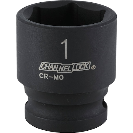 Channellock 1/2'' Drive 1'' 6-Point Shallow Standard Impact Socket 313254