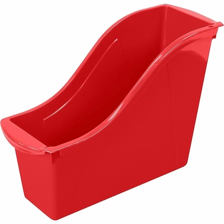 Storex Book Storage Bin, Red, 6 PK 71109U06C