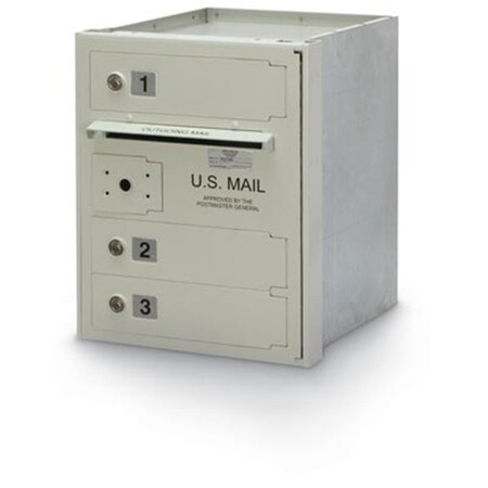 Postal Products Unlimited 3-Door Horizontal 4C High Security Mailbox, 100 N1027860
