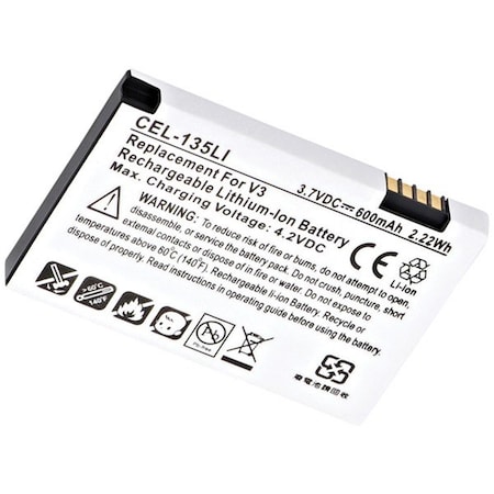 Ultralast 3.7V 600mAh Lion Cell Phone Replacement Battery CEL-135LI