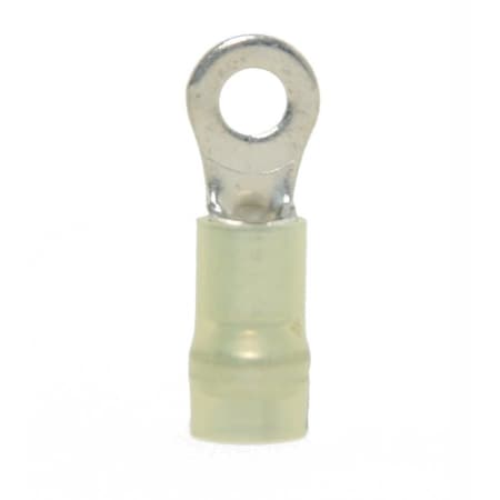 Hillsdale Terminal Ring Terminal, #8 Stud Size, 10 AWG, 600 V, Nylon Insulated, 500 PK 30220