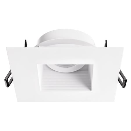 Elco Lighting Pex 4in Canless Square Adjustable Baffle, White EKCL4284B