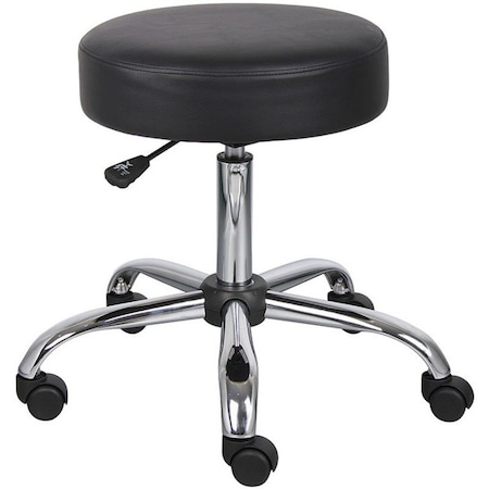 Boss Office Products Boss Medical Stool - Vinyl - Black B240-BK