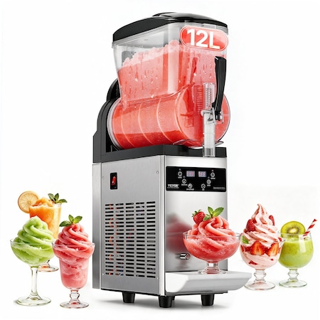 Vevor 12L Commercial Slushy Machine Margarita Smoothie Frozen Drink Slushie Maker XN120B