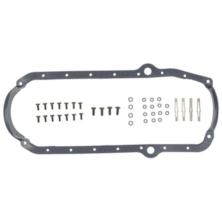 Michigan 77 OS32457 Oil Pan Gasket Set for 1975-1979 Small Block Chevy with Thick Front Seal M77OS32457