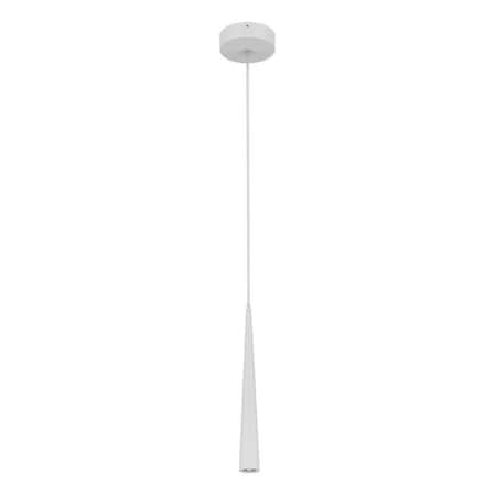 Westgate Cone Shape Tapared Pendant with 6 ft. Adjustable Wattage Selectable Temperature in White LCFT-MCTP-WH