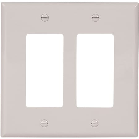 Eaton Wiring Devices Number of Gangs: Two-gang Polycarbonate, White PJ262W