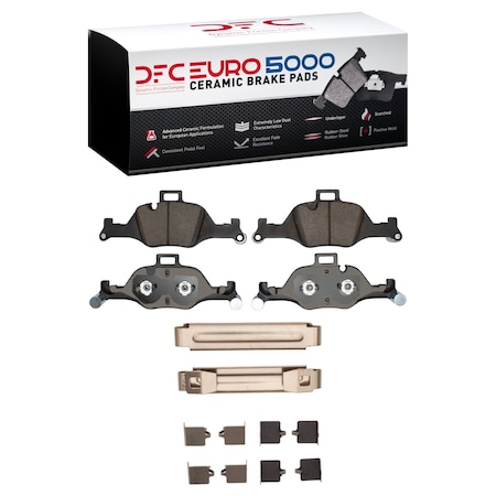 Dfc 5000 Euro Ceramic Disc Brake Pad Set,  1600-2060-01