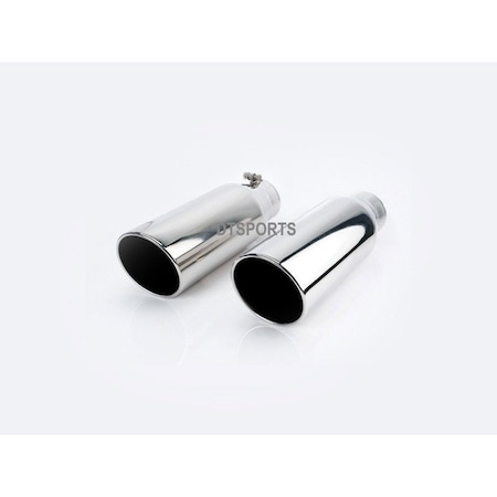 Different Trends BOLT-ON 6.00IN ROLLED SLANT DIESEL EXHAUST TIPS 4.00IN ID / 6.00IN OD BQ9-406015RSL