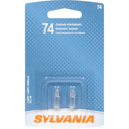 Sylvania Bulbs, 1.4 W, 14 V, Mini-Halogen 74.BP2