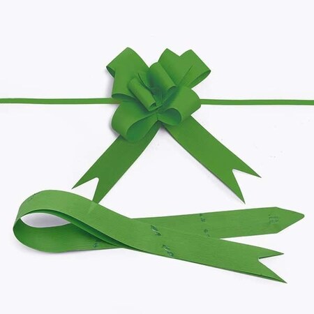 Nashville Wraps 4 Lime Green Textured Poly Butterfly Pull Bows, 25PK 14TLG