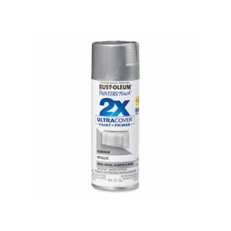 Rust-Oleum Painter's Touch Ultra Cover 2x Spray, 12 oz, Aluminum, Gloss Finish, 6PK 647-334058