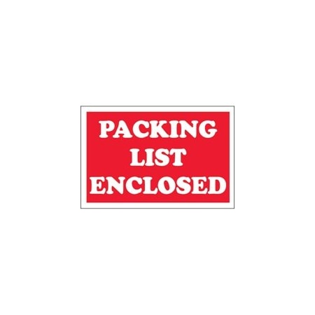 Bubblefast 2 x 3'' - ''Packing List Enclosed'' Labels BFDL1207