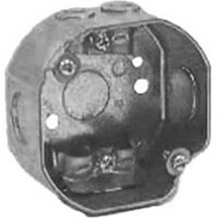 Raco 112 3.25 Octagon Box With Cable Clamp 6150049