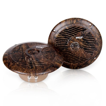Pyle Pyle6.5 Inch Marine Speakers - IP44 Waterproof, Camouflage Style, Outdoor Audio System, 150W PLMR60DK