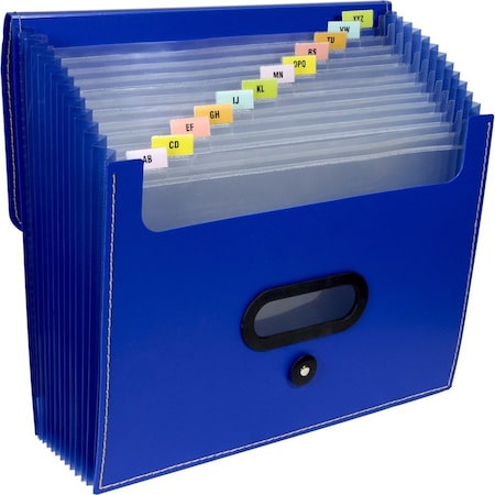 C-Line Products Expanding File 13 Pocket, Blue 48015