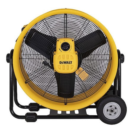 Dewalt CirculatingFan, 24inDia, Yellow, Mobile DXF2491