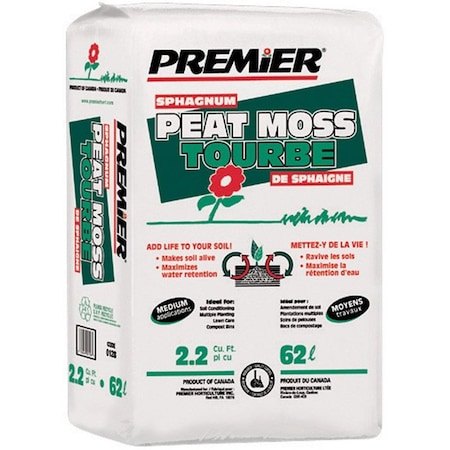 Premier Organic Sphagnum Peat Moss 2.2 ft 0128P