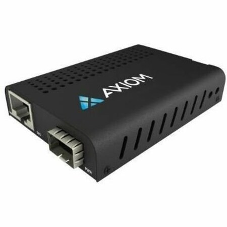 Axiom TAA MINI 1GBS RJ45 TO SFP FIBER MEDIA CONVERTER - OPEN SFP PORT AXG99279
