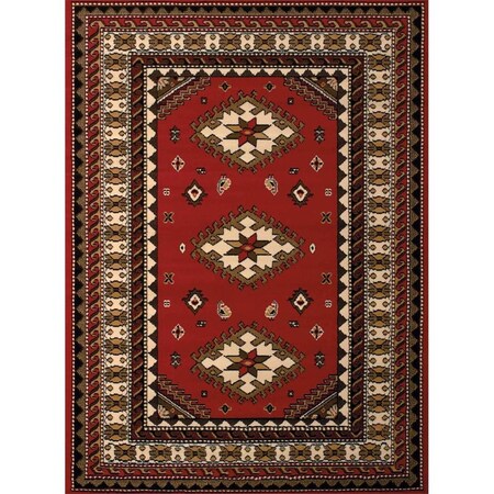 United Weavers 7 ft. 10 in. x 10 ft. 6 in. Dallas Tres Oversize Rug, Red 851 10230 912