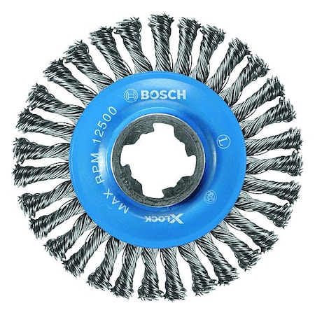 Bosch Wire Wheel Brush, 4-1/2" dia. Brush WBX408