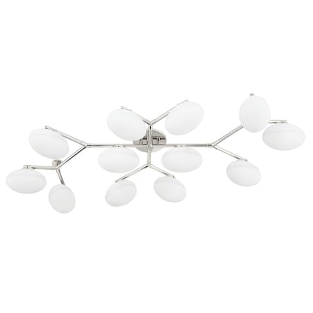 Hudson Valley Lighting Wagner 12 Light Semi Flush 59.38 In. Polished Nickel 5559-PN