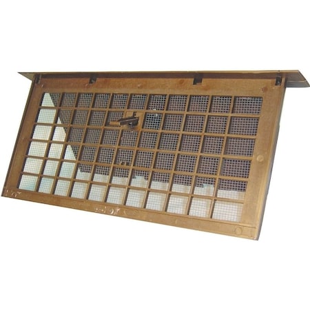 Bestvents Foundation Vent, 72 sqin Net Free Ventilating Area, Mesh Grill, Polypropylene, Brown PMD-1BROWN
