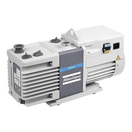 Atlas Copco Vacuum Pump, 0.6 hp, 110/120V AC GVD8 110-120V/1Ph/50/60Hz