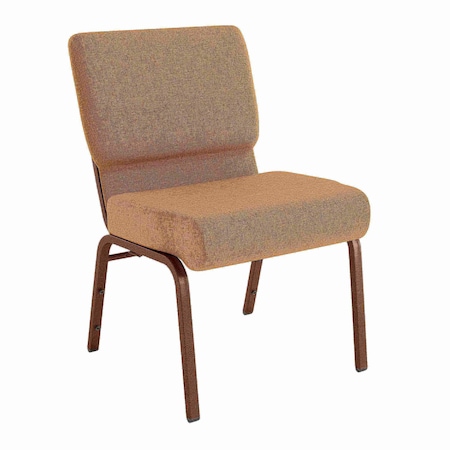 Flash Furniture Caramel Fabric Church Chair, PK4 4-FD-CH0221-4-CV-BN-GG