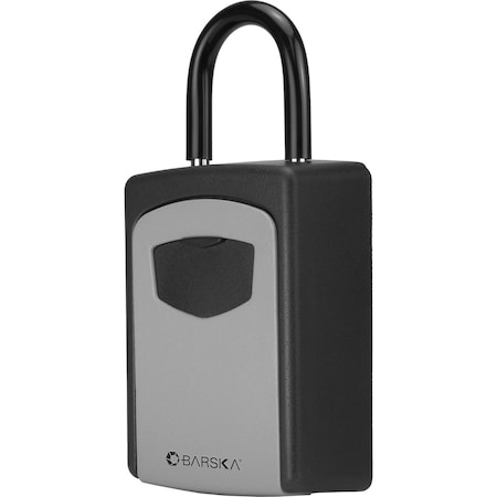 Barska Lock Box, Black/Gray, 2.25 in H, 2 in W CB13797