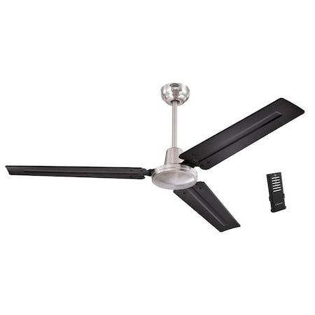 Westinghouse Jax 56 in. Brushed Nickel Black Indoor Ceiling Fan 7238300