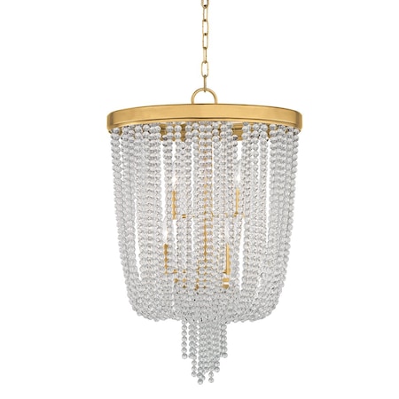 Hudson Valley Lighting Royalton 6 Light Chandelier 18.25 In. Aged Brass 9018-AGB