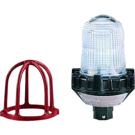 Federal Signal Strobe Light, Clear, Strobe Tube, 24V DC, 80 FPM, 5 1/2 in Dia., 3/4 in NPT Pipe 154XSTHI