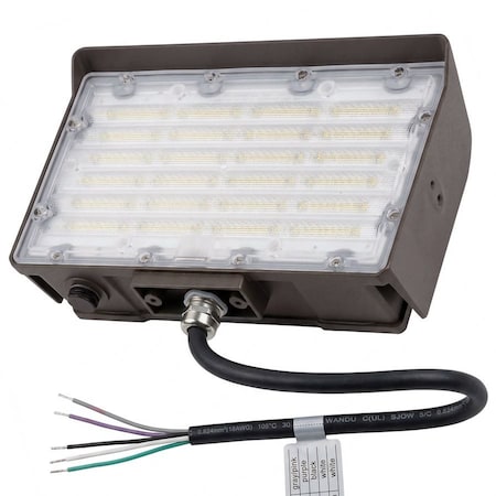 Sunlite LED Outdoor Flood Light Fixture, 40W-80W Tunable 30K-50K CCT Dimmable Photocell Bronze 85681-SU