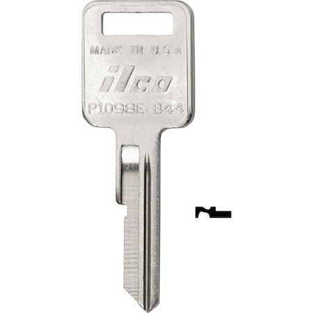 Ilco GM Nickel Plated Automotive Key B44 / P1098E, 10PK IAL3481700B