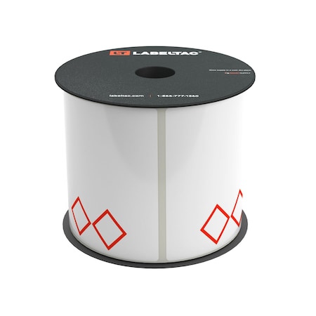 Labeltac GHS Die-Cut Labels, 4 and Pro Model 4in x 4in, 200 labels, 2 Diamond LT44GHS2-V2
