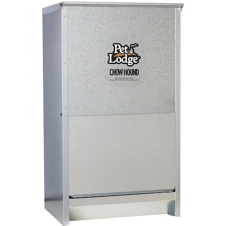 Pet Lodge Pet Lodge CH50 Pet Feeder, 50 lb Volume Capacity, Galvanized Steel CH50