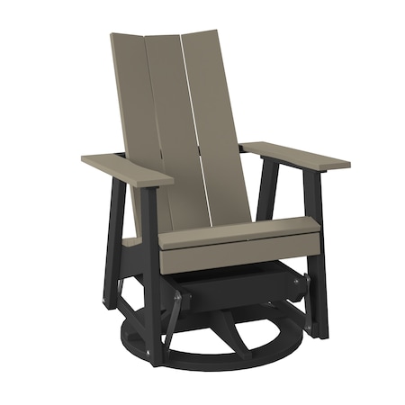 Polybird MODERN SWIVEL GLIDER     WEATHERWOOD AND BLACK POLYBIRD P69