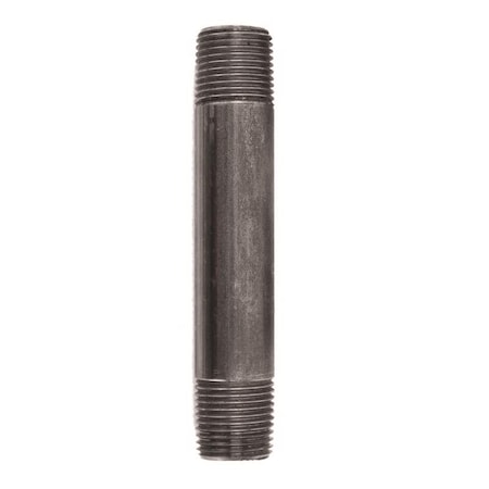 Stz Industries 1/2 in. MIP each X 1/2 in. D MIP Black Steel 4-1/2 in. L Nipple 300UP12X412