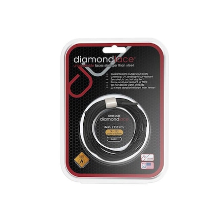 Diamond Performance Diamondlace 84-In. Black Fire Resistant DLFR084BLK.DIA