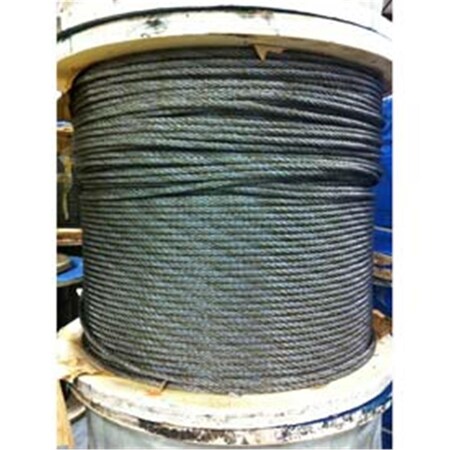 Southern Wire 250 ft. 0.5 in. Dia. 6 x 19 Improved Plow Steel Bright Wire Rope B1317954