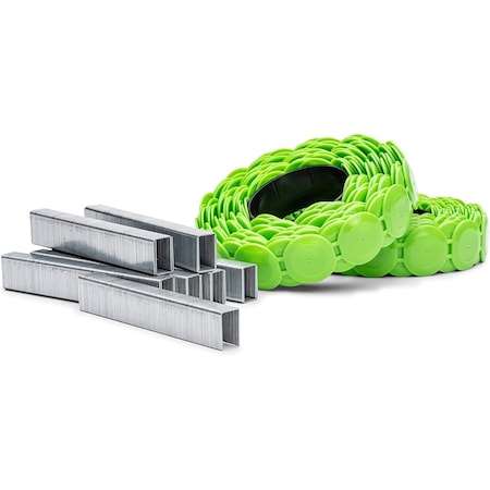 Stinger Cap Staples, 5/8'' StaplePac, 1'' Caps, 7/16'' Crown Staples 18ga, 2000 ct 136024