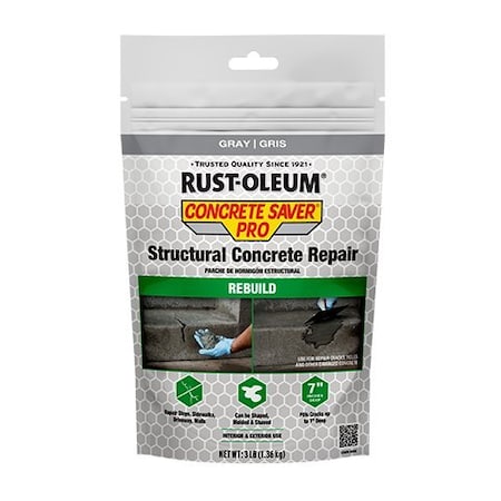 Rust-Oleum Concrete Repair Compound, 3 lb, Gray 392532