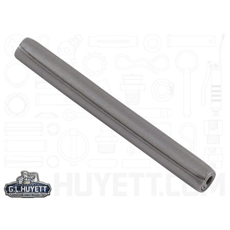 Huyett Coiled Spring Pin, Heavy Duty, Nickel Plated 302/304 Stainless Steel, 0.094 in Dia x 0.875 in Length SPC3P-093-0875H