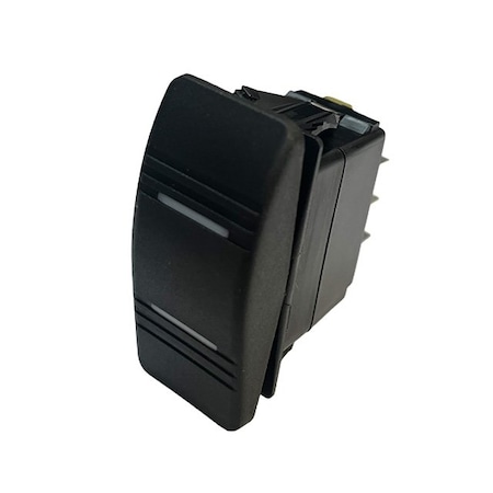 Switch Components Contura Style Rocker, 4P SPDT ON-OFF-ON, Blue/Blue LEDs IP56 SRD2-1F-DC-1-BUU