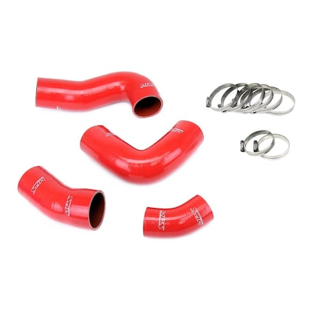 Hps Performance High Temp Reinforced Silicone Intercooler Hose Boots Kit, Red,  57-1949-RED