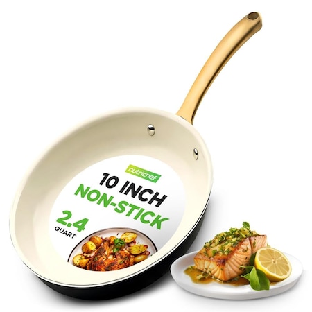 Nutrichef 10-Inch Professional Ceramic Frying Pan NCHG10