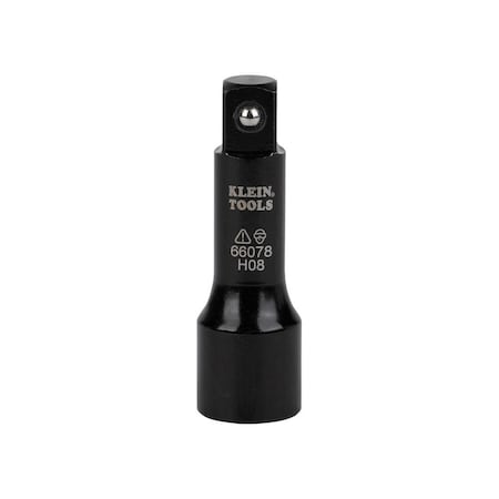 Klein Tools Flip Socket Adapter, Impact Drive, 3" L 66078